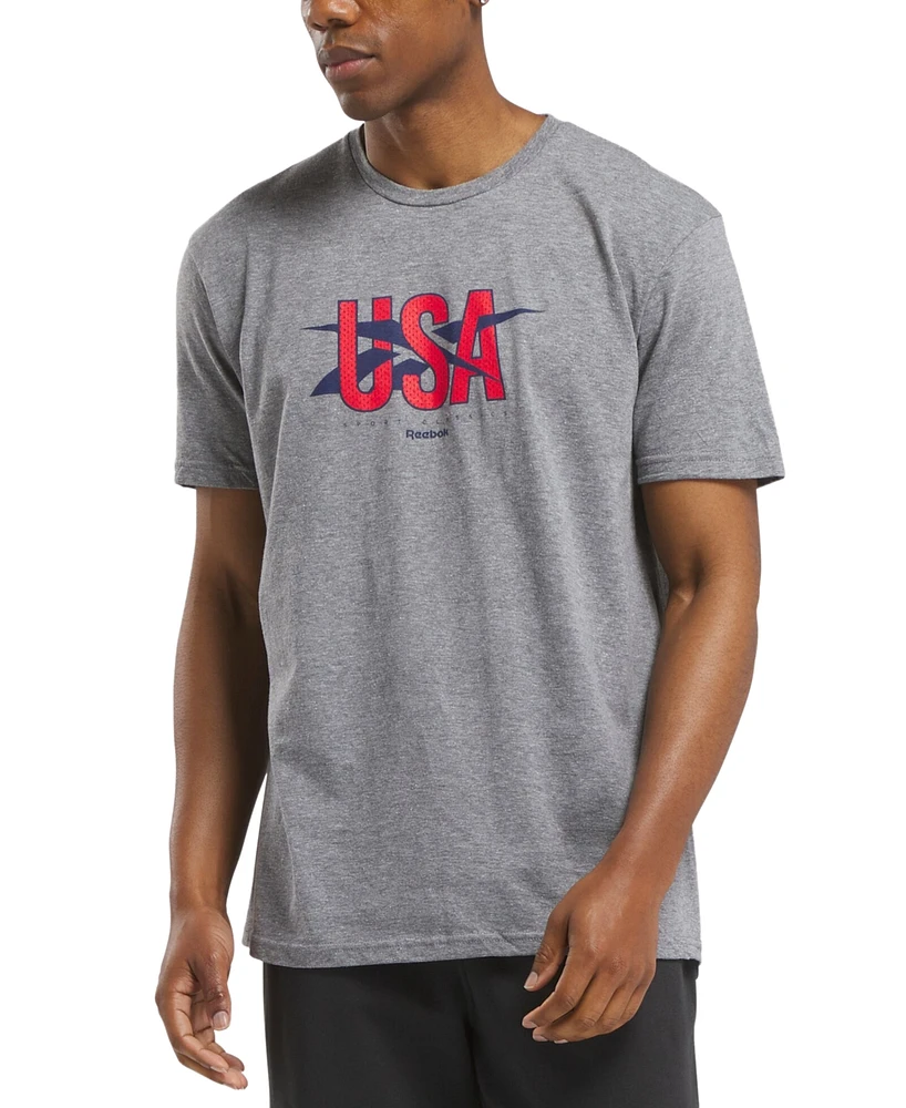 Reebok Men's Usa Graphic Regular-Fit T-Shirt