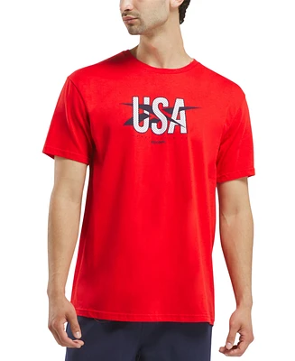 Reebok Men's Usa Graphic Regular-Fit T-Shirt