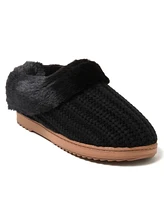 Dearfoams Women's Hannah Festive Knit Clog Slippers