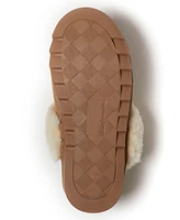 Dearfoams Helena Genuine Suede Scuff with Prayer Seam