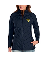 Antigua Women's Navy West Virginia Mountaineers Altitude Full-Zip Puffer Jacket