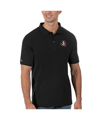 Antigua Men's Black Florida State Seminoles Legacy Pique Polo