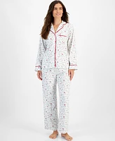 Charter Club Women's 2-Pc. Cotton Flannel Packaged Pajamas Set, Created for Macy's