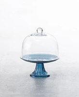 Fortessa Jupiter Cornflower 8.5" Cake Stand and Dome Set