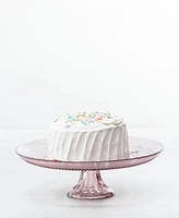 Fortessa Jupiter Pink 13" Cake Stand and Dome Set