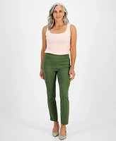 Jm Collection Petite Cambridge Stretch Slim-Leg Pants, Created for Macy's