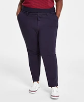 Tommy Hilfiger Plus Ponte Straight Leg Pants