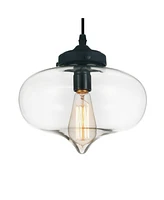 Cwi Lighting Glass 1 Light Down Mini Pendant