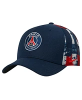 Nike Men's Navy Paris Saint-Germain Primary Logo Swoosh Flex Hat