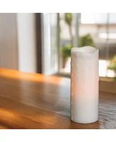 Slickblue Flameless Led Wax Dripping Pillar Candle (Set of 3)