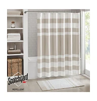 Home Outfitters Grey Shower Curtain 72x72", for Bathrooms, Classic