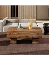 Simplie Fun Sleek Modern Coffee Table | Stylish & Artistic | Enhances Living Space