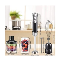 Cowin 5-in-1 Hand Blender Immersion Stick Blender 9 Speed 500W