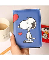 Peanuts Snoopy Blue Heart Woodstock Passport Holder