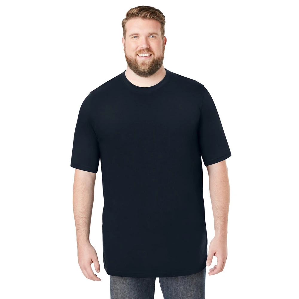 Boulder Creek by KingSize Men's Big & Tall Heavyweight Jersey Crewneck T-Shirt