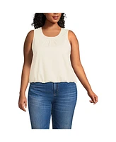 Lands' End Plus Lightweight Jersey Tank Top