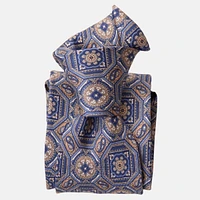 Elizabetta Big & Tall Mantova - Printed Silk Tie for Men