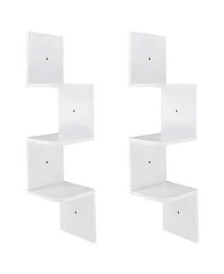 Yescom Pack 3 Tiers Wall Mount Corner Shelf Display Shelves Organizer Gradienter Dorm