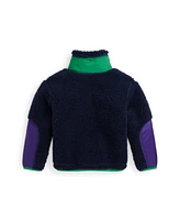 Polo Ralph Lauren Toddler and Little Girls Color-Blocked Teddy Fleece Jacket