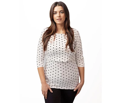 Bshirt Maternity 3/4 Sleeve Nursing Tshirt