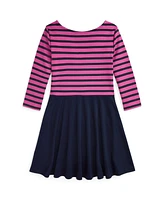 Polo Ralph Lauren Big Girls Striped Ponte Dress