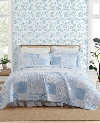 Laura Ashley Colleens Reversible Piece Quilt Set