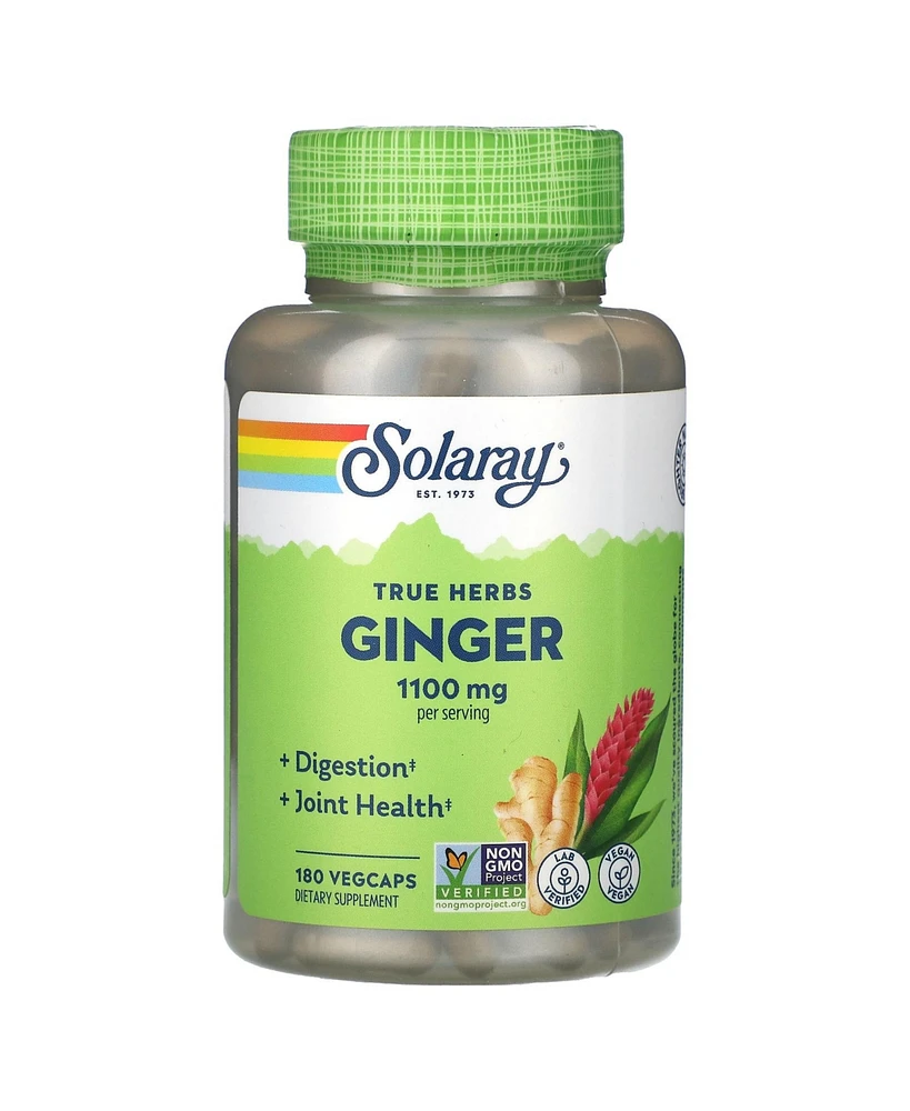 Solaray True Herbs Ginger 1 100 mg