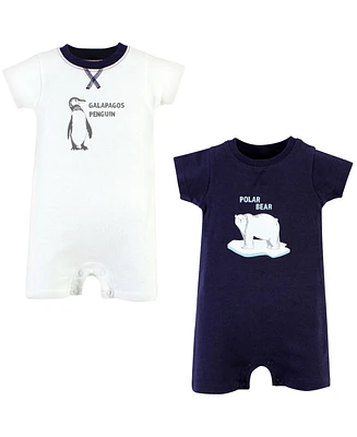 Touched by Nature Baby Boys Unisex Baby Organic Cotton Rompers