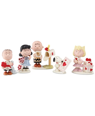 Lenox Peanuts 5-Piece Valentine's Day Figurine Set, Exclusively at Macy's