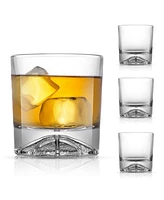 JoyJolt Swish Double Old Fashioned Tumblers - 10 oz, Set of 4