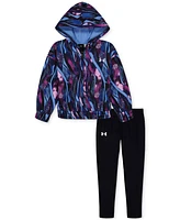 Under Armour Toddler & Little Girls Full-Zip Hoodie Jogger Pants, 2 Piece Set