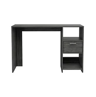 Fm Furniture Arlington Writing Computer Desk, One Drawer, Two Shelves