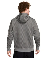 Nike Men's Sportswear Club Fleece All-Over Print Pullover Hoodie