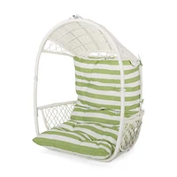 Stylish Wicker Hanging Chair with Cushion for Relaxation and Comfort