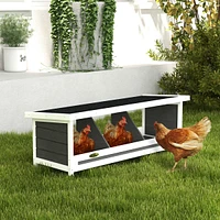 Streamdale Furniture 3-Pack Chicken Nesting Boxes Cozy, Weather-Resistant, Easy Setup