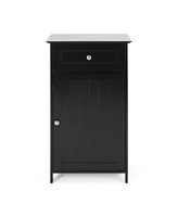 Simplie Fun Modern Bathroom Cabinet with Storage and Compact Size