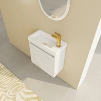 Compact Wall-Mounted Vanity Modern & Space-Saving Bathroom Cabinet
