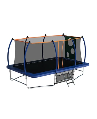 Streamdale Furniture 10FTx16FT Trampoline with Basketball Hoop and Safety Net for Kids and Adults