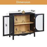 Streamdale Furniture Modern Black Multipurpose Storage Cabinet Display & Organize in Style