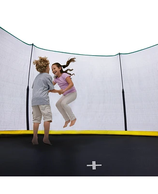 Simplie Fun 4-Leg Outdoor Trampoline with Rust-Resistant Steel Frame for Durability