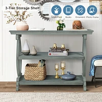 Streamdale Furniture Newport Console Table For Living Room, Kitchen, Entyway(Antique Light Green)