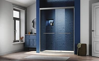 Premium Sliding Shower Doors Tempered Glass, Adjustable Walk-In, 56-60" Wide