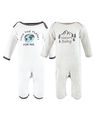 Touched by Nature Baby Boys Unisex Organic Cotton Coveralls,