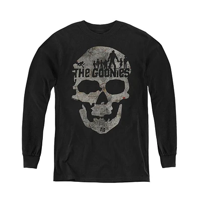 The Goonies Boys Youth Skull 1 Long Sleeve Sweatshirt