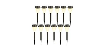 Maggift Solar Pathway Lights: Outdoor, Waterproof - 12 Pack