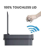 iTouchless Prime 13.2 Gallon Plastic Sensor Trash Can, Durable Dent-Proof Construction, Slim and Space-Saving Automatic Bin