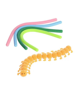 Aurora Toys Small Stretchy Caterpillar Engaging Toy Multicolor 6"