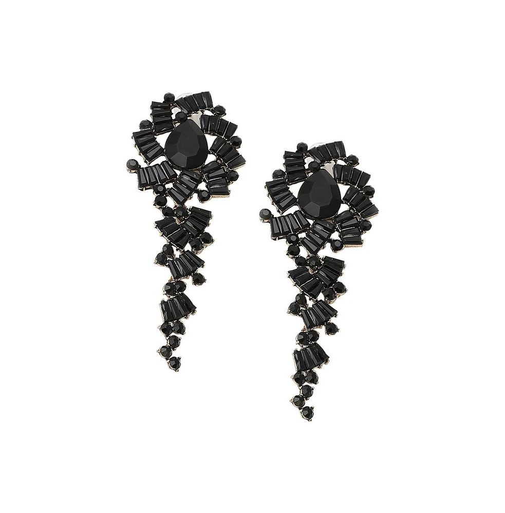 Sohi Women's Crystal Drop Earrings