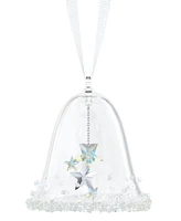 Swarovski Crystal Bell with Stars Hanging Ornament