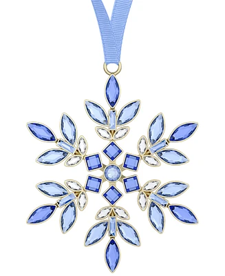 Swarovski Blue Crystal Hanging Snowflake Ornament